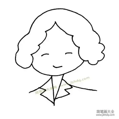 一组简单的大人头像简笔画图片