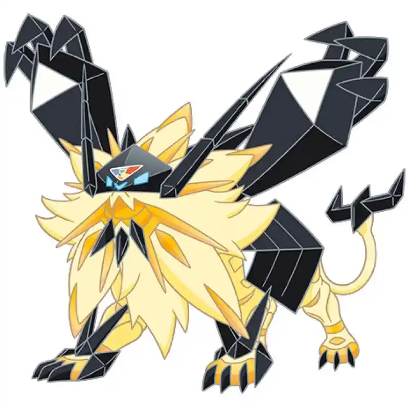 宝可梦图鉴0800:奈克洛兹玛(黄昏之鬓) 0800:奈克洛兹玛(黄昏之鬓形态