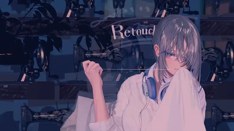 炫酷又漂亮的暗黑风格少女插画冷暖关系与光影都处理的十分到位