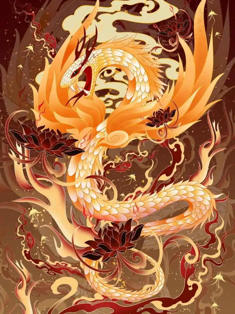 腾蛇出自《山海经·中山经》,是与勾陈并列的神兽,位居四象之下.#插