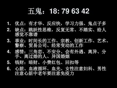 五鬼:18:7963426.健康:肝肾,糖尿病,泌尿系统5.