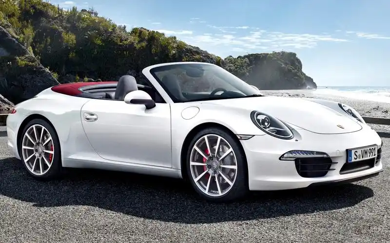 保时捷白色高端大气炫酷跑车桌面壁纸