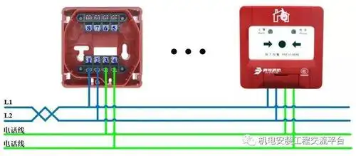 青鸟消防火灾自动报警系统常用产品接线图