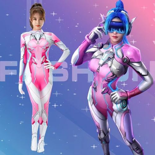 动漫服装连体紧身衣吃鸡游戏和平精英服装真人版火箭少女套装同款