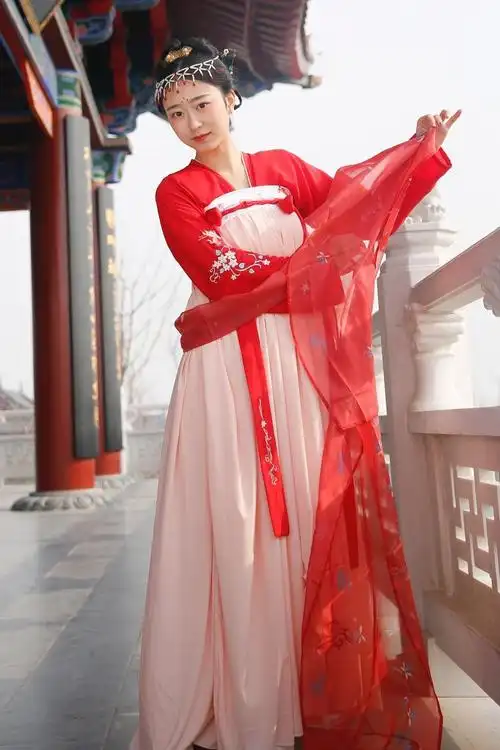 蔻梅古装女唐装女cos女装改良古装中国风仙女套装广袖流仙裙学生清新