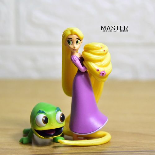 原单散货 长发公主 变色龙 卡通公仔模型玩具 摆件