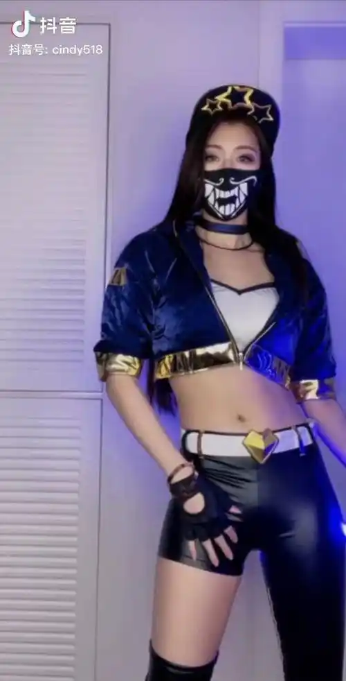 一个不怎么像的阿卡丽申请出战蓝线合拍 蓝线挑战_阿卡丽_挑战