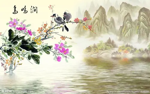 山水花鸟图不分层图片