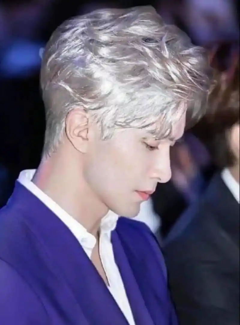 高伟光帅气银发造型,内地娱乐圈还有没有能超越的?[三哈]