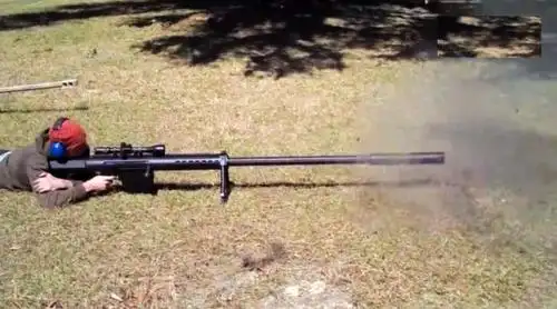 这支步枪号称重型手炮:巴雷特也得靠边站 子弹大得夸张