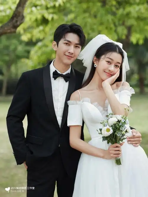 女生都爱的森系婚纱照成片超喜欢