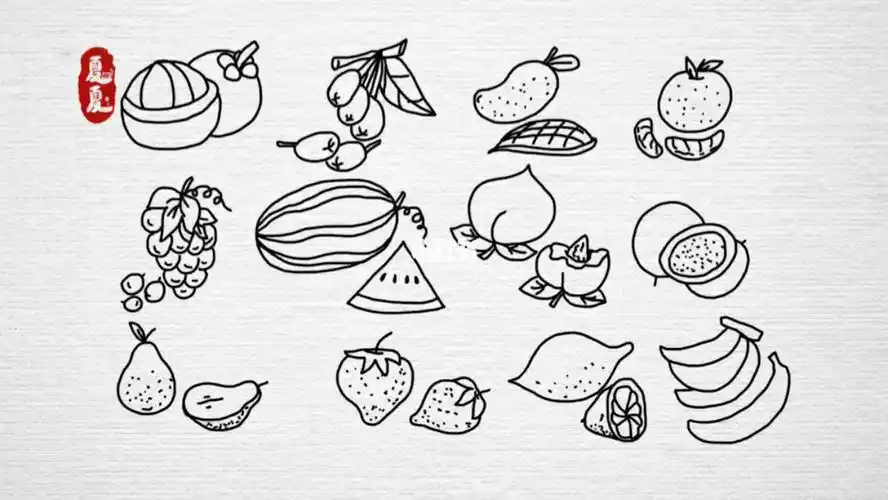 水果简笔画大全