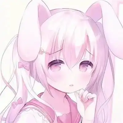 粉色系少女头像可爱