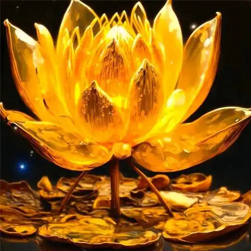 金色莲花好运头像