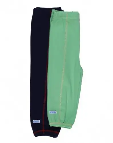 女童绿色 蓝色裤子两条装