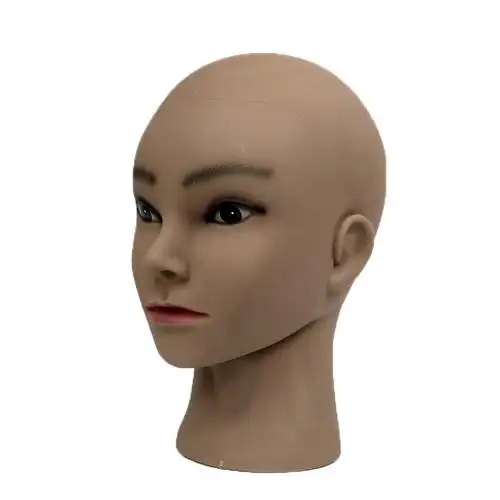 帽子假发模特头支架女欧美非洲肤色头模光头模型头假人头模特头模