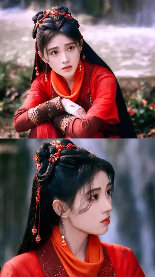 #鞠婧祎红衣##跟韩菱纱一起闯荡江湖#