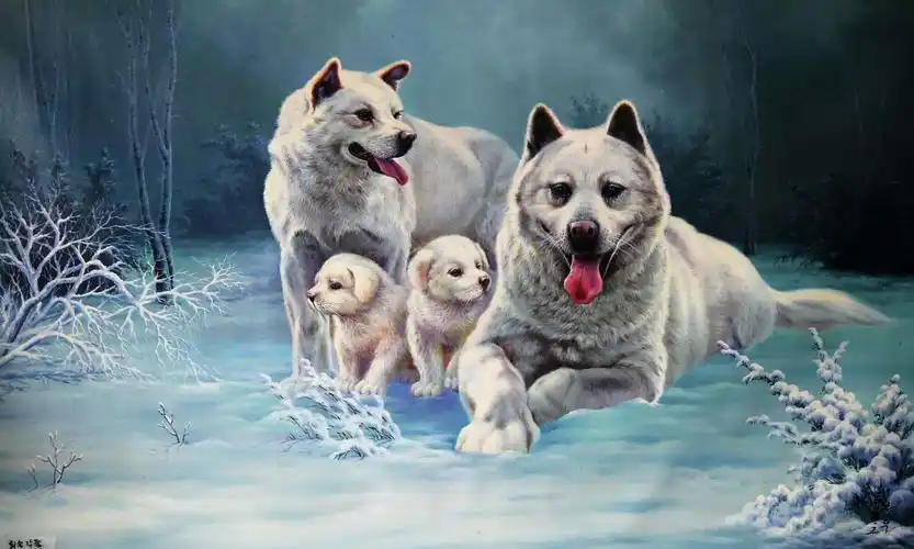 朝鲜精品动物油画 保证纯手绘