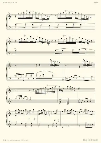 葬花吟(钢琴曲)-王立平小提琴谱