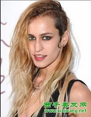 女生长发剃鬓角发型 看看谁的最个性(3)