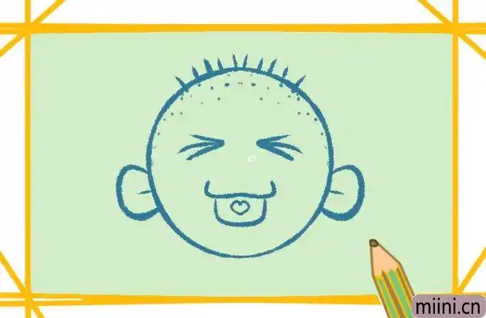 调皮的小孩子简笔画步骤教程
