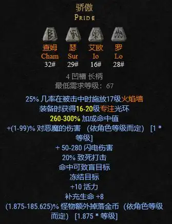 暗黑2符文之语大全图解,暗黑破坏神2符文之语 装备大全