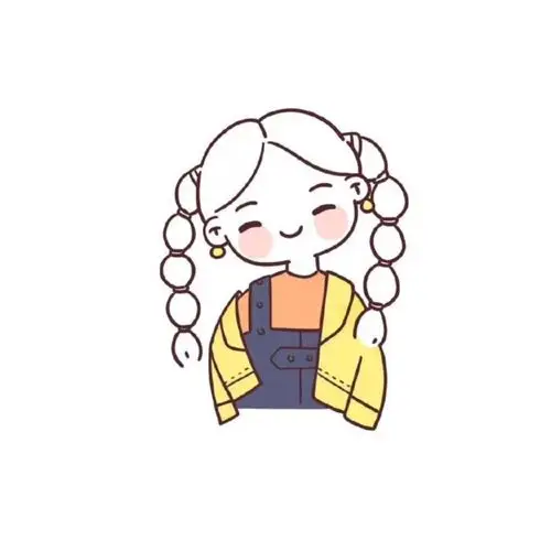 可爱手绘插画 头像 姐妹闺蜜