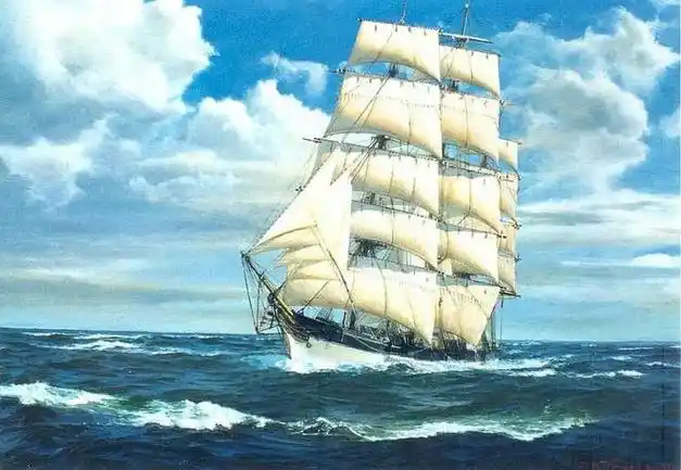 美国海洋画家david thimgan帆船系列作品