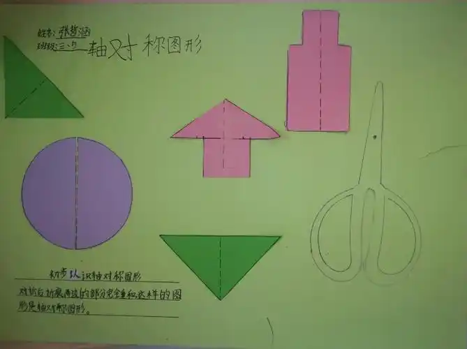 剪轴对称图形 感悟数学之美