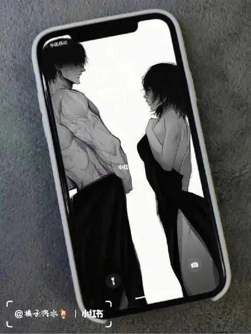 黑白漫画壁纸男a女a