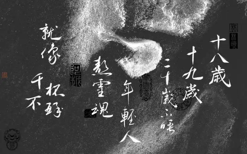 ipad手写《沉都》歌词壁纸