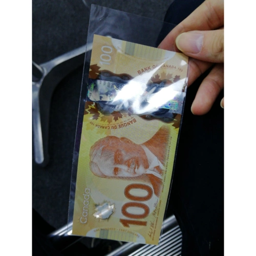 邮币商城 外国钱币 加拿大塑料钞纸币 100加元 国会山塔楼 单张 纸币