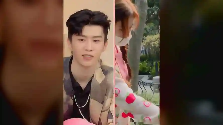 鞠婧祎路边撸流浪猫画面太仙有谁注意范丞丞的表情还拍着呢