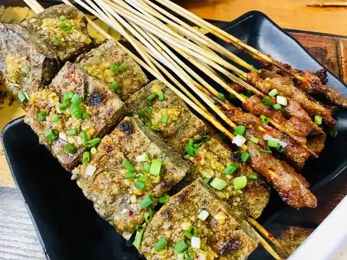 臭豆腐和牛肉串