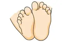 脚印手帐素材简笔画