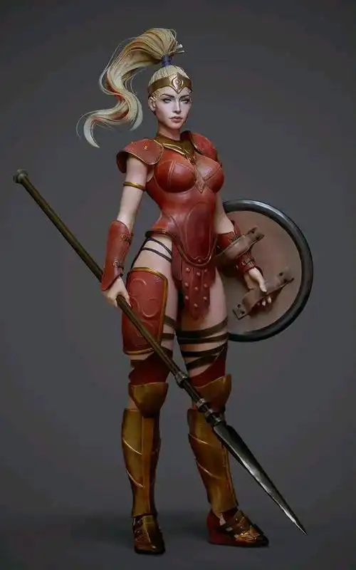 建模欣赏:《暗黑破坏神2》亚马逊战士