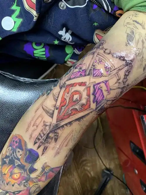 魔兽部落图腾_纹身图案手稿图片_紫硕的纹身作品集