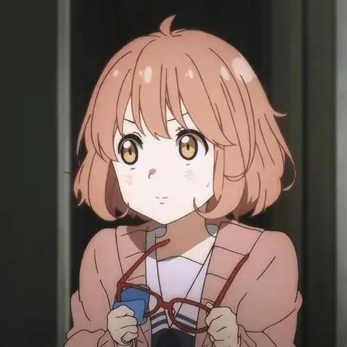 动漫头像之栗山未来,番名: 境界的彼方,诶嘿,我回来咯,大家好呢