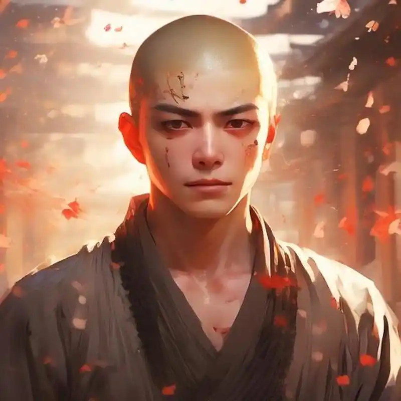 百度搜索:头像大师 免费生成卡通和尚看破红尘头像 #图文动态同步大赛