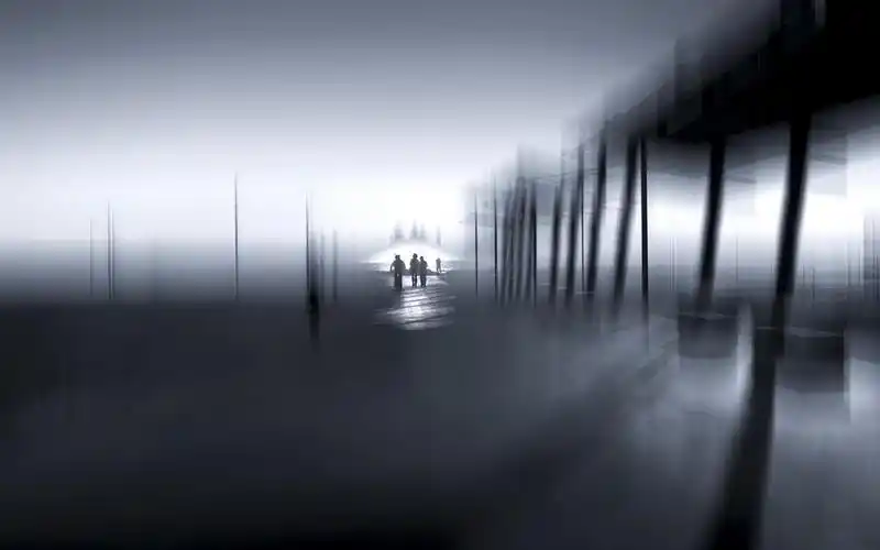 梦幻黑色伤感桌面壁纸.