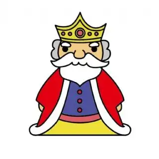 卡通童话国王图图案元素