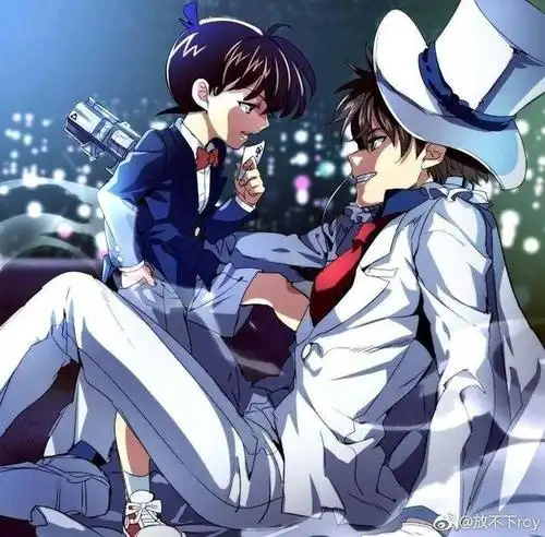 名侦探柯南精美图片分享,柯基永恒,我站这一对