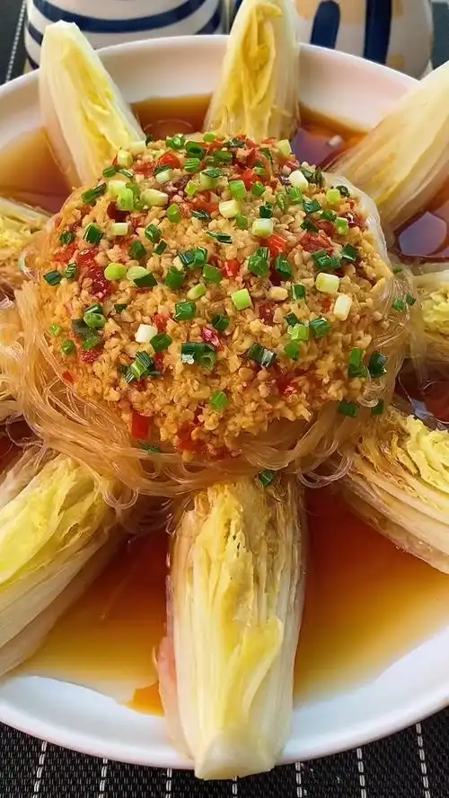 蒜蓉粉丝娃娃菜这样做,不光味道好颜值还老高了