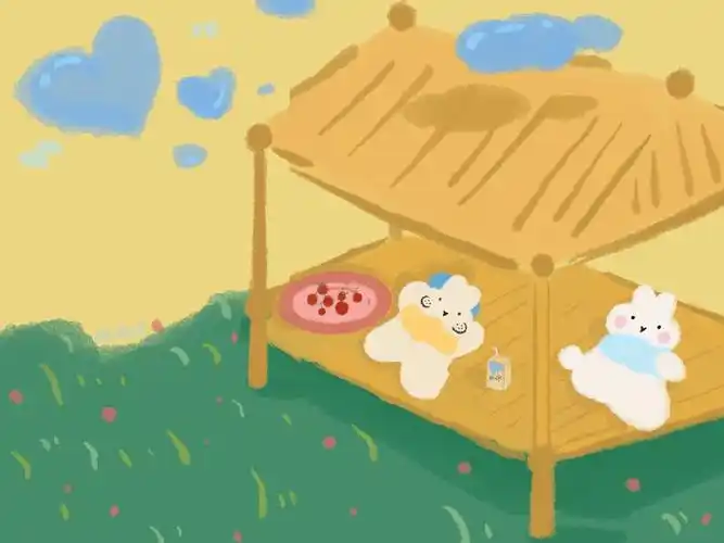 超可爱的小兔子ipad壁纸