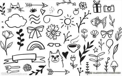 各种各样图案的简笔画