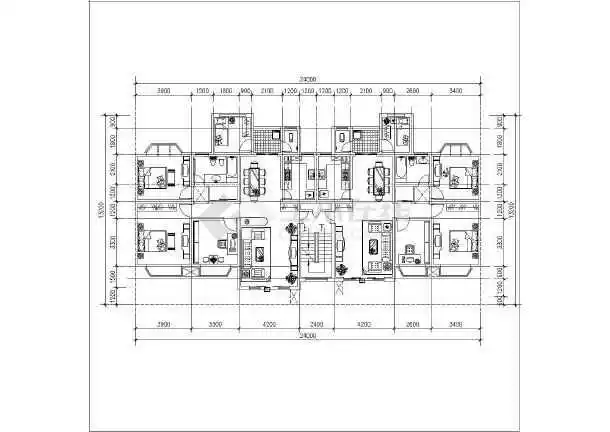 [方案]一梯两户户型大全