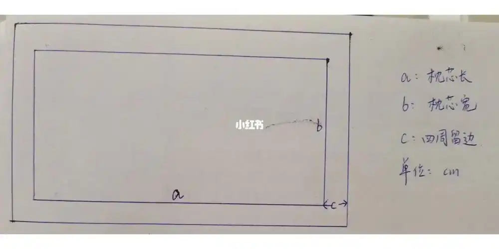 枕头套裁剪尺寸自留
