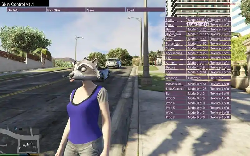 侠盗猎车手5 单机人物调节外观属性mod