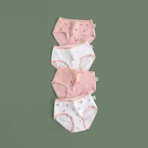 女童三角裤不夹pp儿童a类棉花边内裤女童中大童宝宝裤头厂家批发