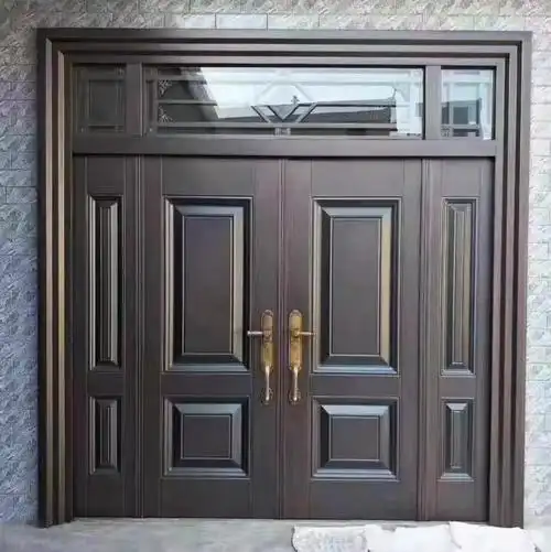 自建房钢质庭院大门 进户大门 别墅大门各种花色各种样式质量保障